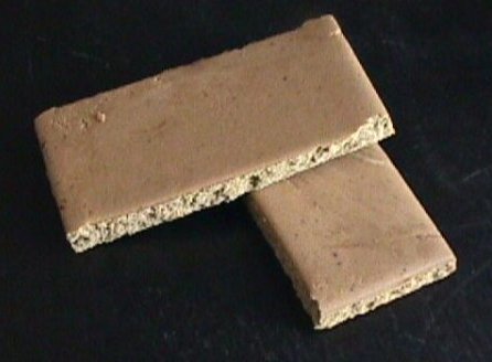 close up view of protein cakes